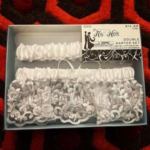 White Lace Leg Garter Set